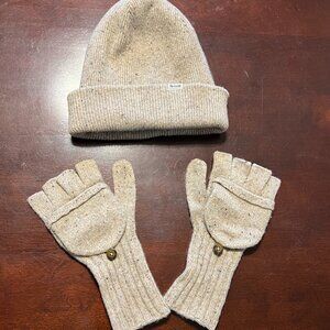 MADEWELL HAT AND FOLDOVER MITTEN SET